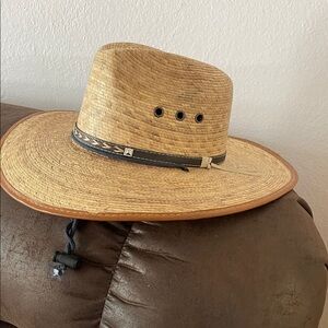 New - Comanche B - Mexican Woven Hat with Black Band size 6/6.5